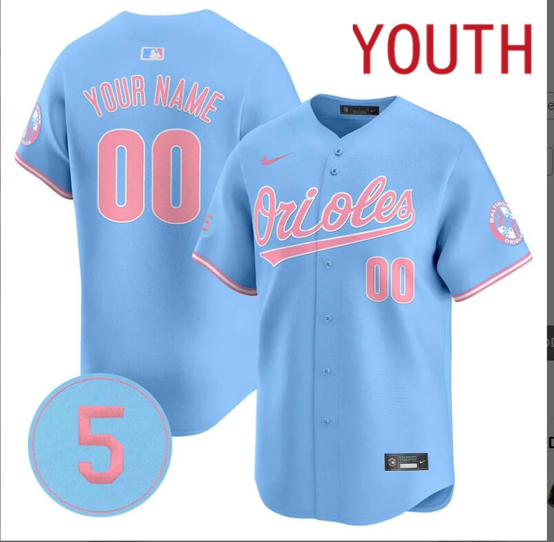 Youth Baltimore Orioles Custom blue 2024 Nike MLB jersey